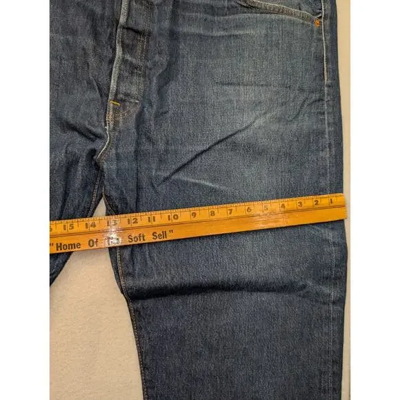 46x 30 Levi's 501 Big & Tall Shrink-to-Fit Soft Denim Blue Brand New - Picture 4 of 12